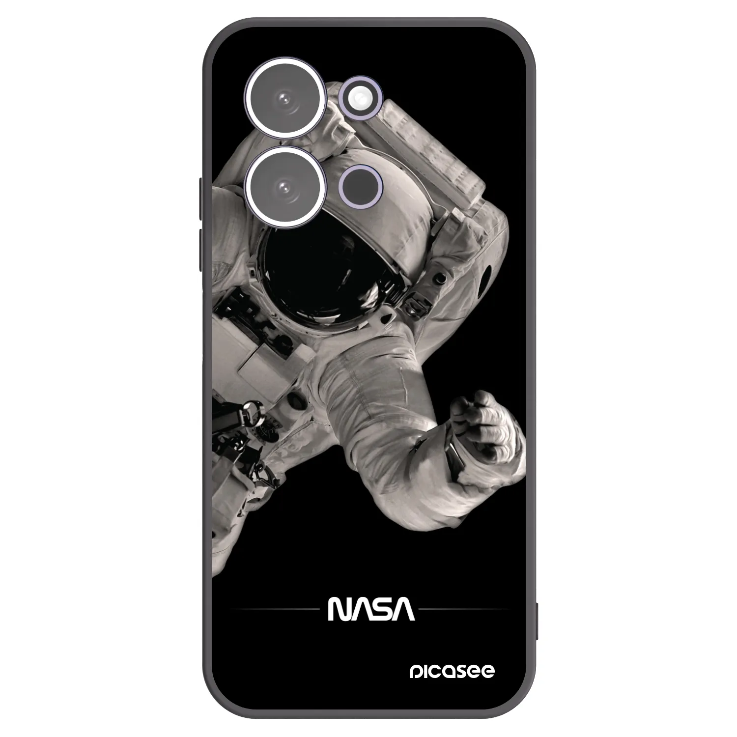 Picasee husă neagră din silicon pentru Xiaomi Redmi 15C 5G - Astronaut Big