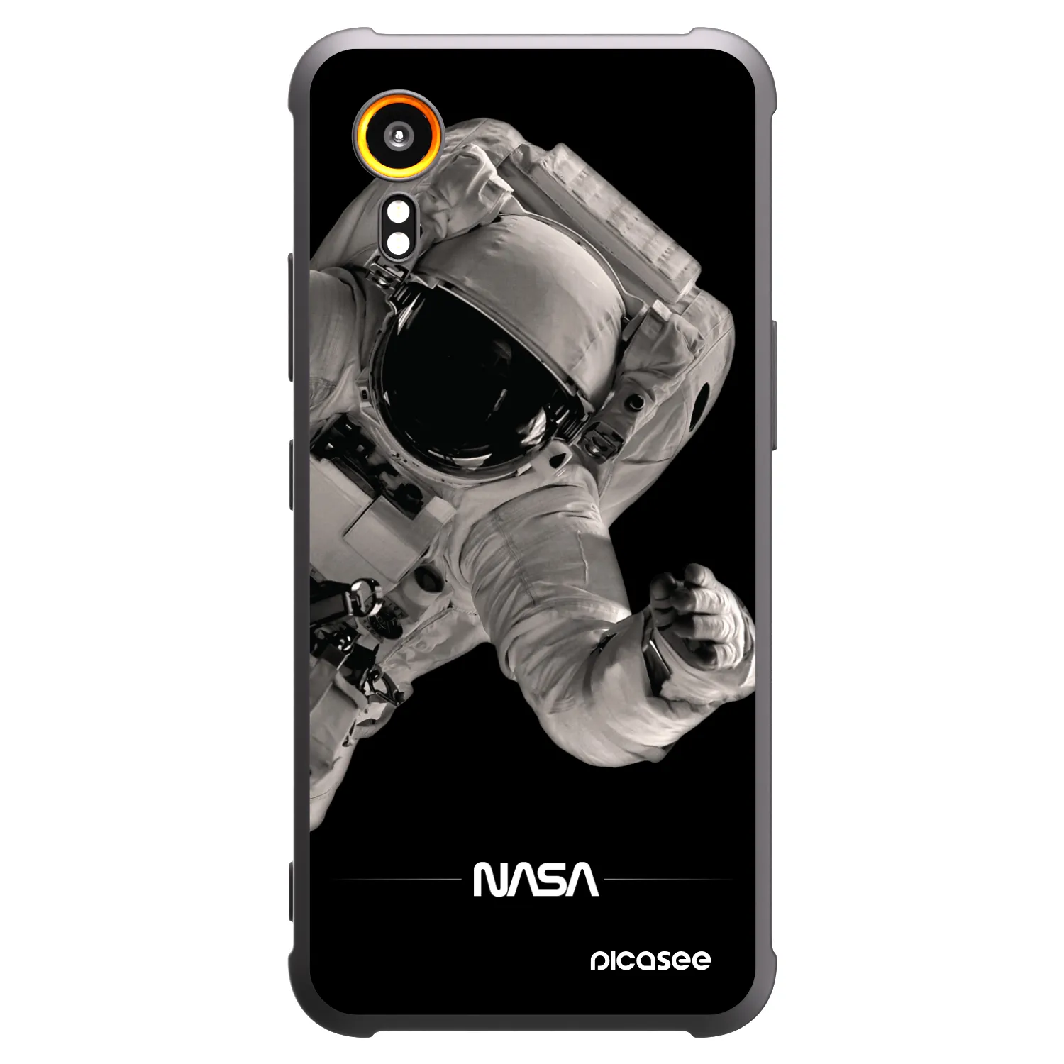 Picasee husă neagră din silicon pentru Samsung Galaxy Xcover 7 - Astronaut Big