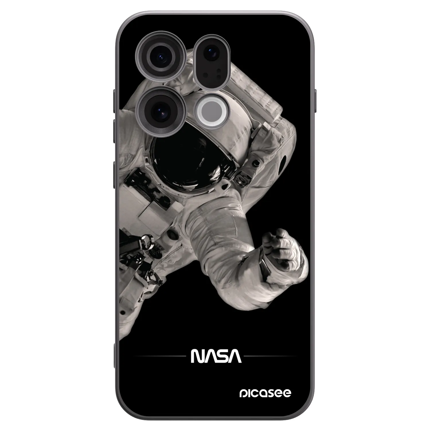 Picasee husă neagră din silicon pentru OPPO Find X9 - Astronaut Big