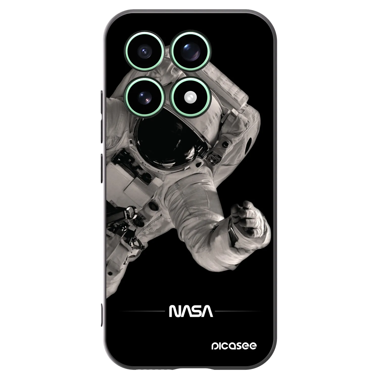 Picasee husă neagră din silicon pentru Xiaomi 17 - Astronaut Big
