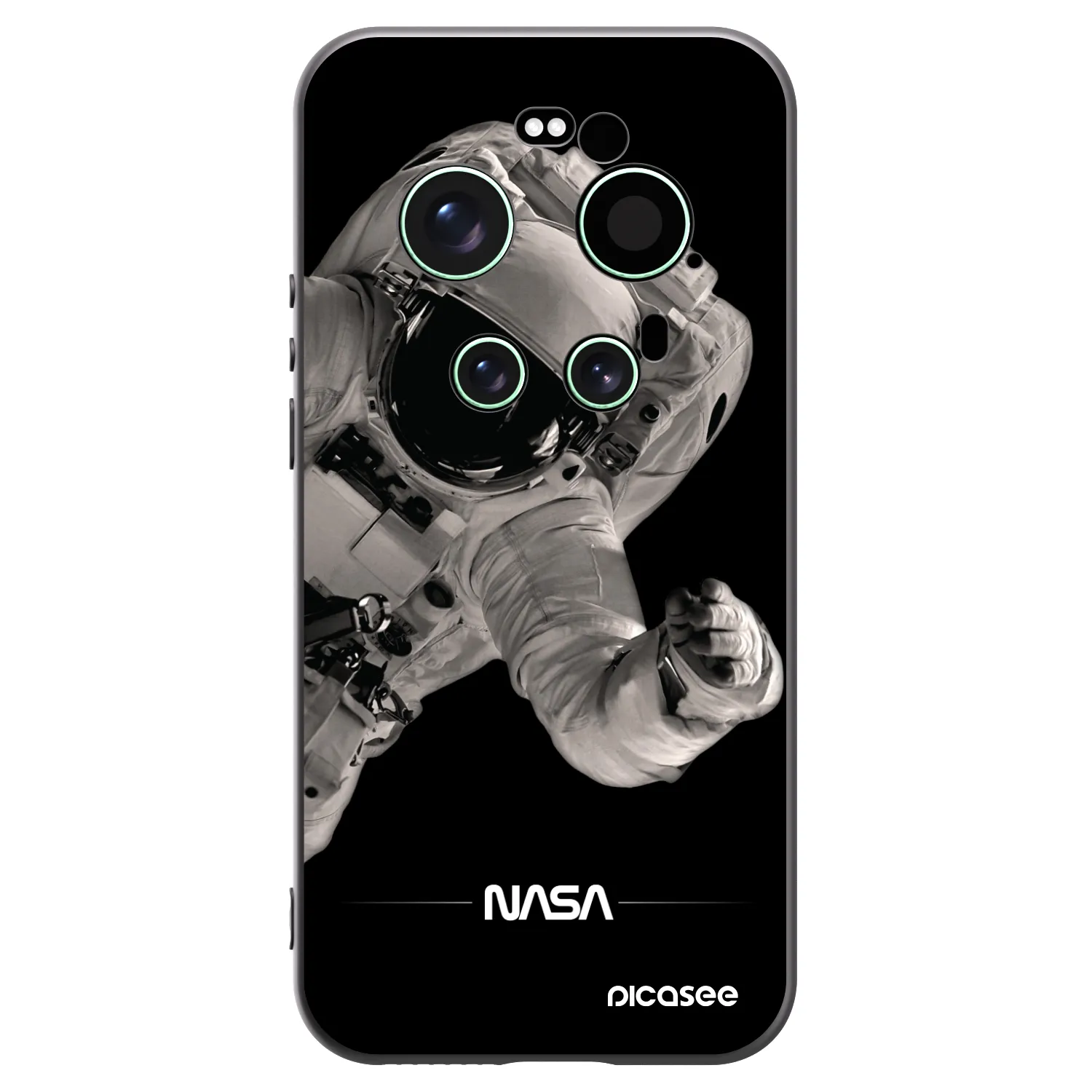 Picasee husă neagră din silicon pentru Xiaomi 17 Ultra - Astronaut Big