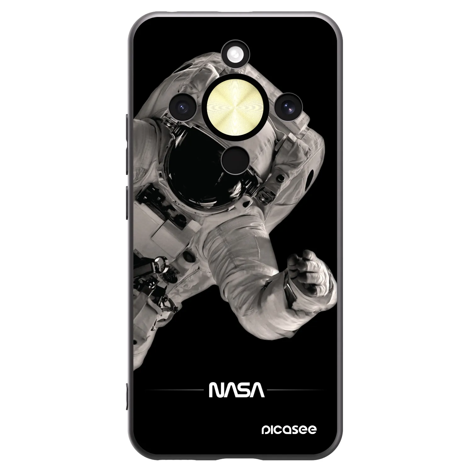 Picasee husă neagră din silicon pentru Honor Magic8 Lite 5G - Astronaut Big