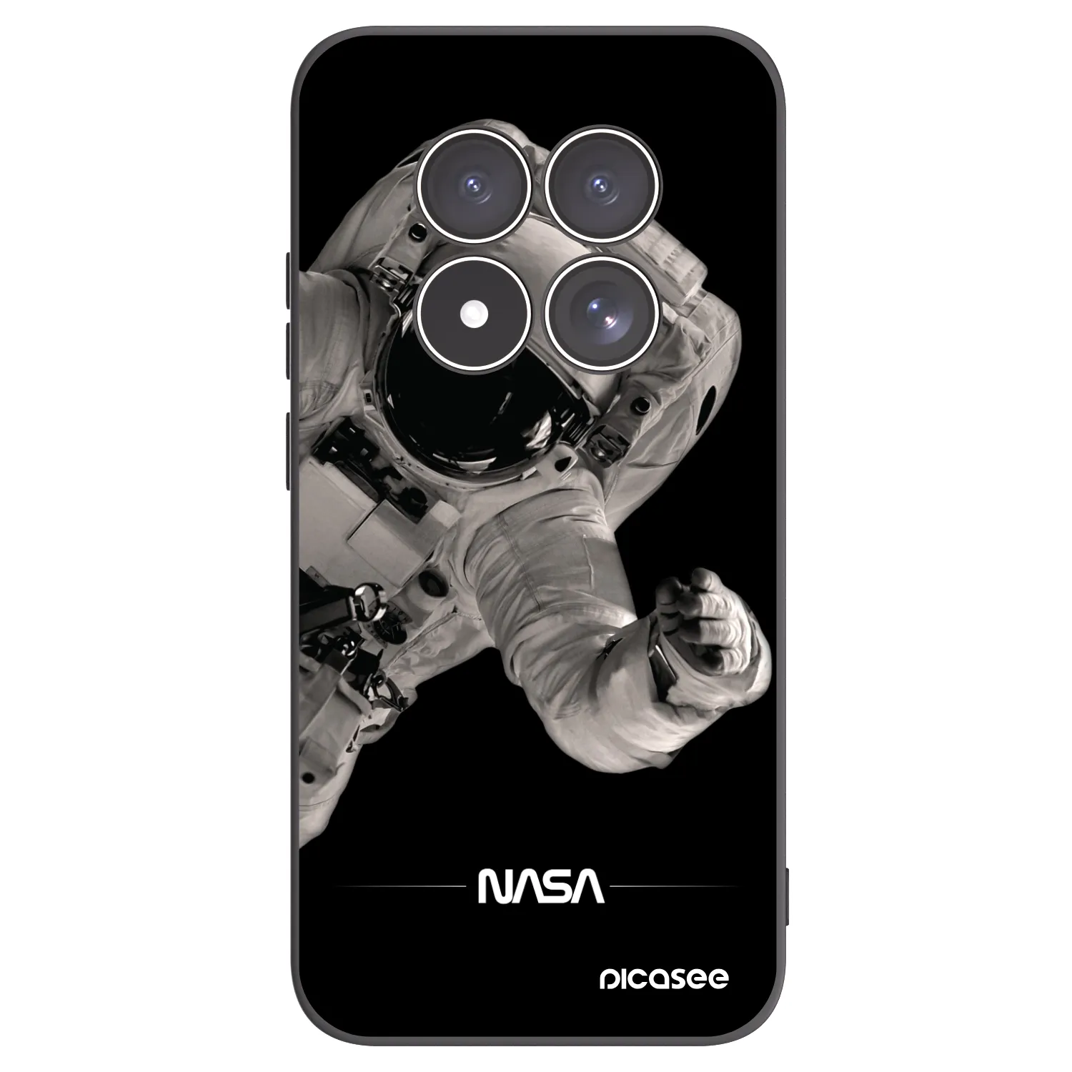 Picasee husă neagră din silicon pentru Xiaomi Redmi Note 15 Pro 5G - Astronaut Big
