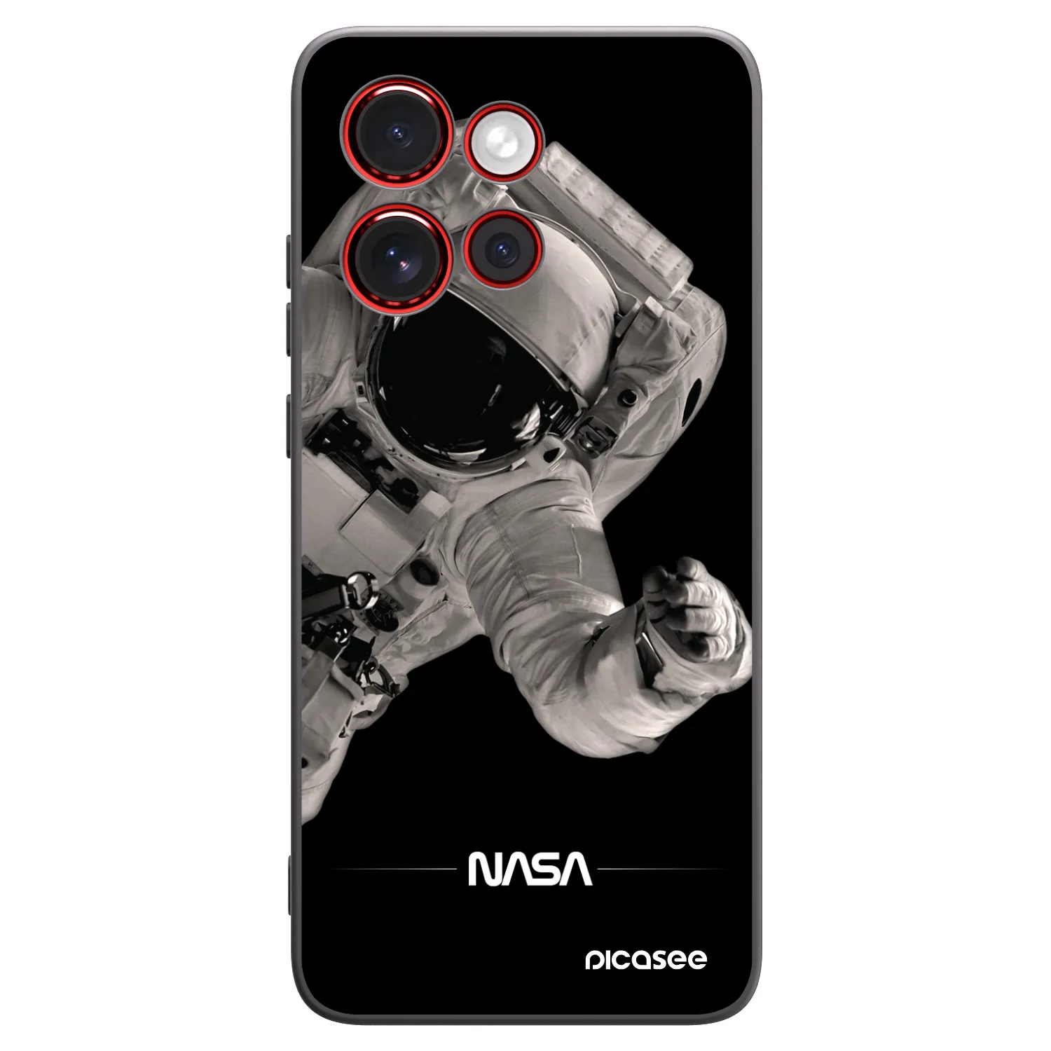 Picasee husă neagră din silicon pentru Motorola Edge 60 Neo 5G - Astronaut Big