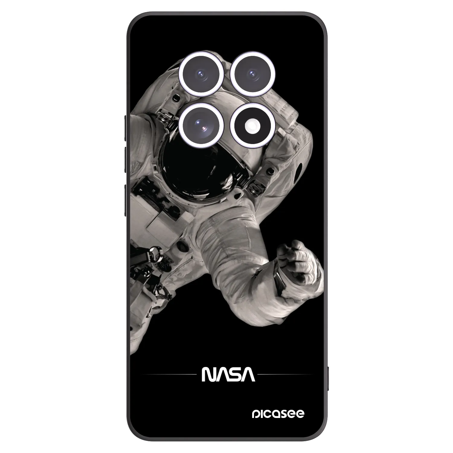 Picasee husă neagră din silicon pentru Xiaomi Redmi Note 15 5G - Astronaut Big