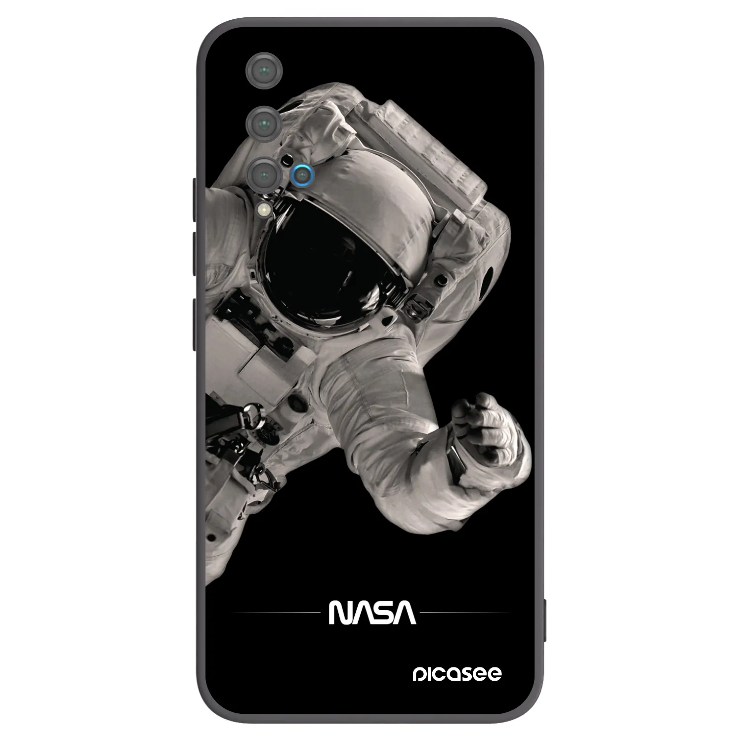 Picasee husă neagră din silicon pentru Huawei Nova 5T - Astronaut Big