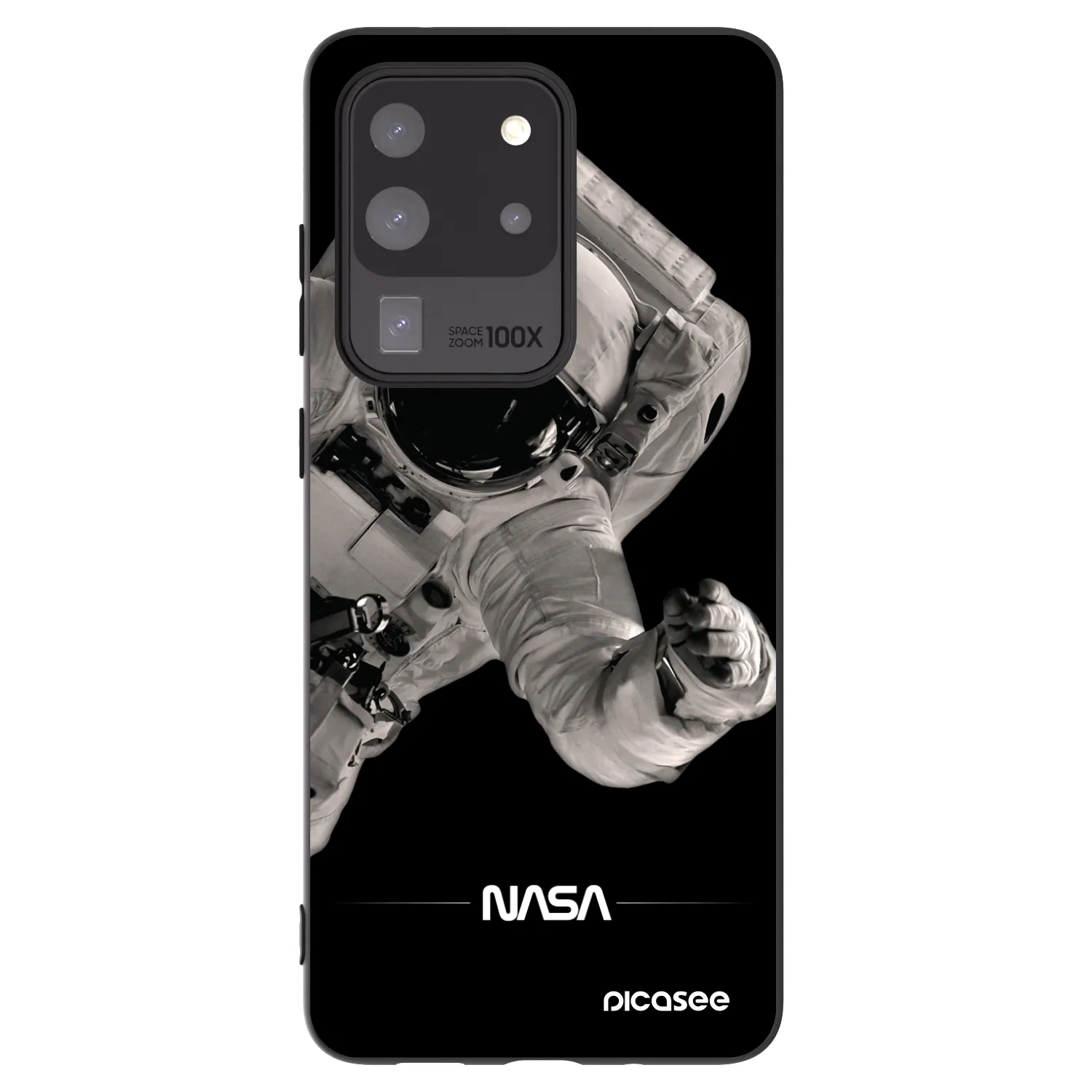 Picasee husă neagră din silicon pentru Samsung Galaxy S20 Ultra 5G G988F - Astronaut Big