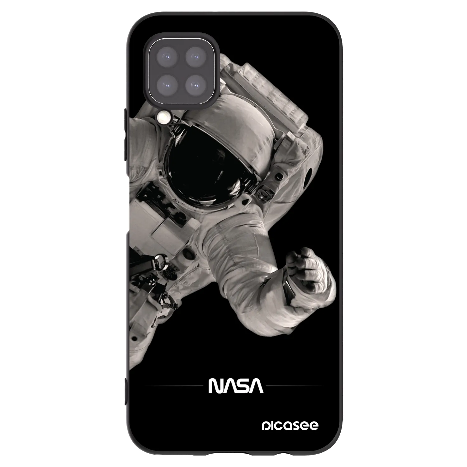 Picasee husă neagră din silicon pentru Huawei P40 Lite - Astronaut Big