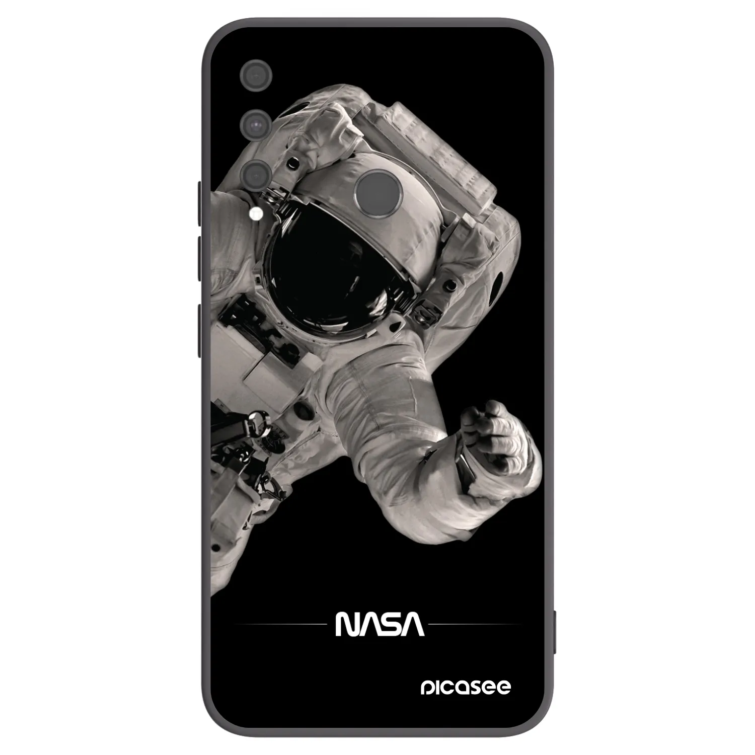 Picasee husă neagră din silicon pentru Huawei P40 Lite E - Astronaut Big