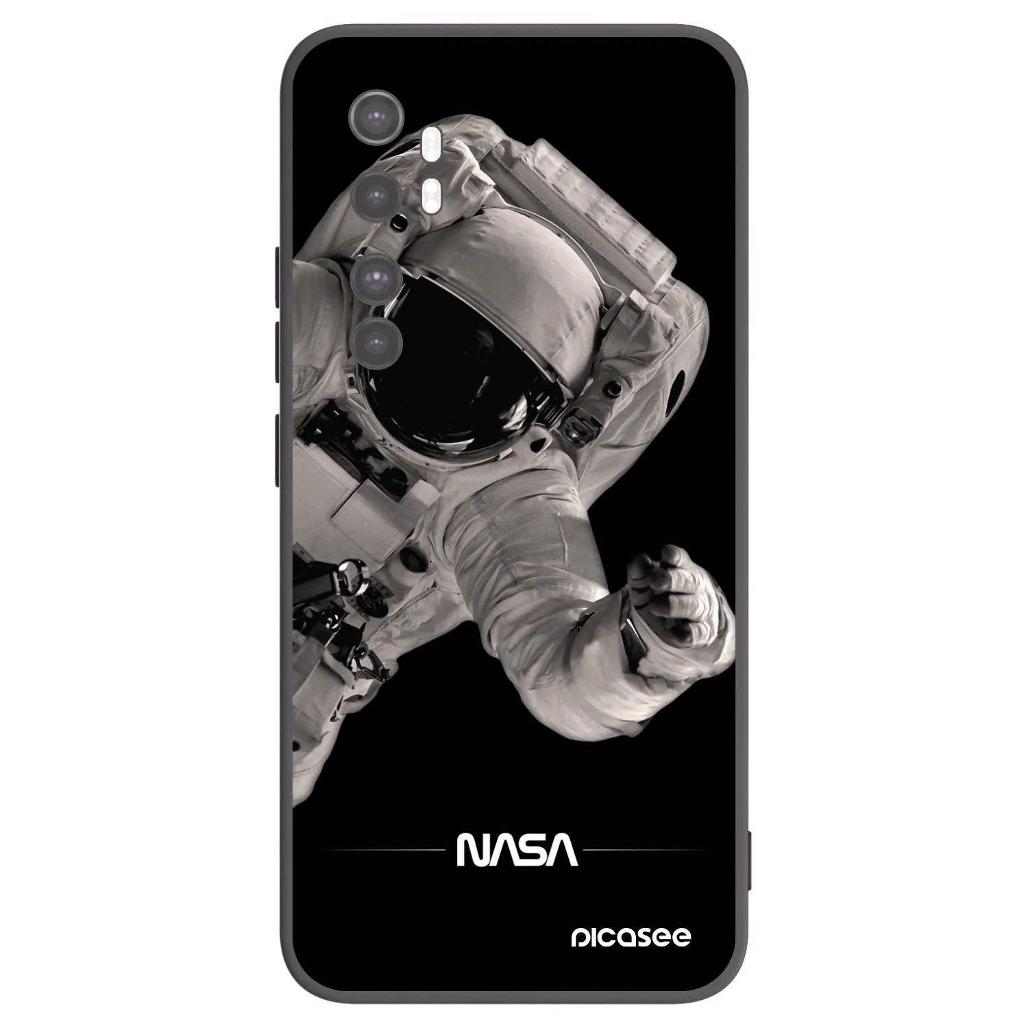 Picasee husă neagră din silicon pentru Xiaomi Mi Note 10 Lite - Astronaut Big