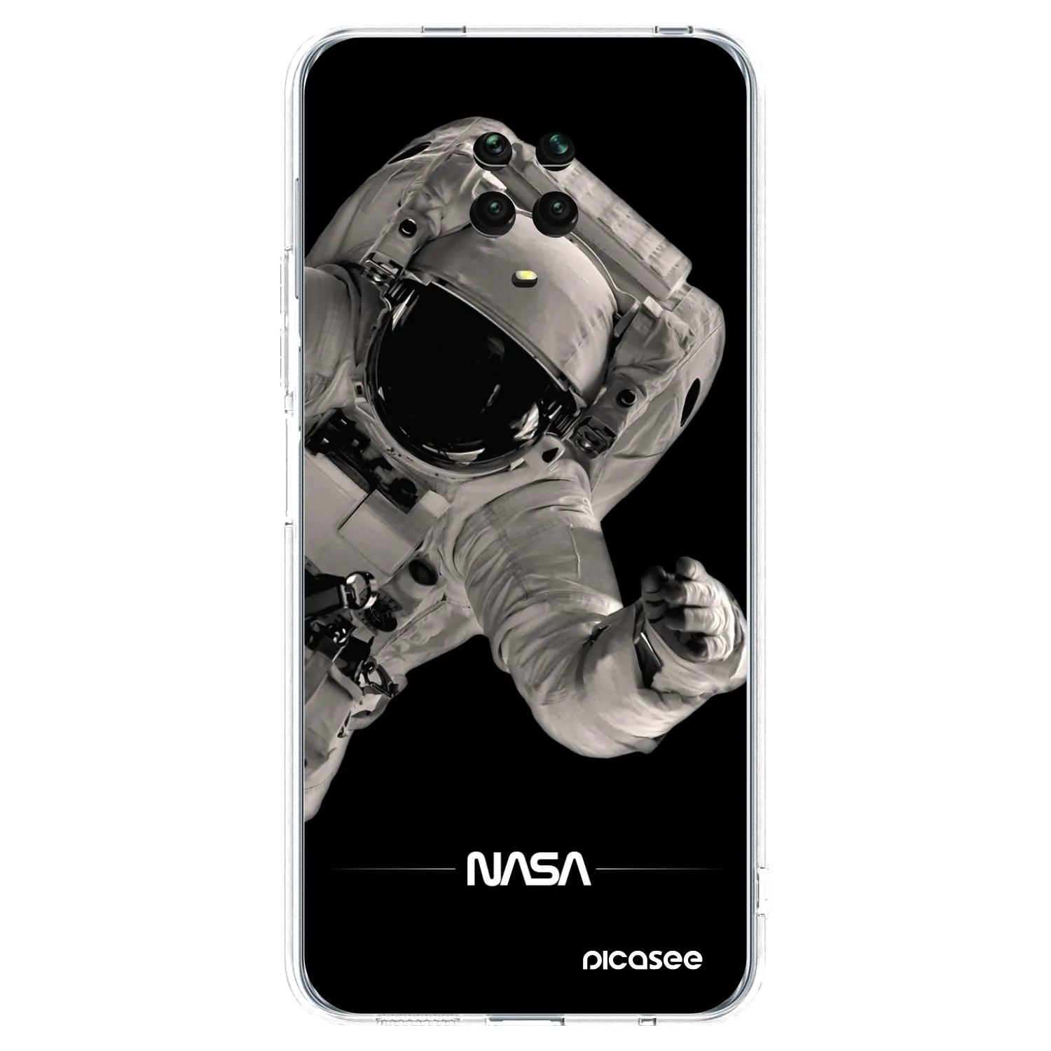 Picasee husă transparentă din silicon pentru Xiaomi Redmi Note 9S - Astronaut Big