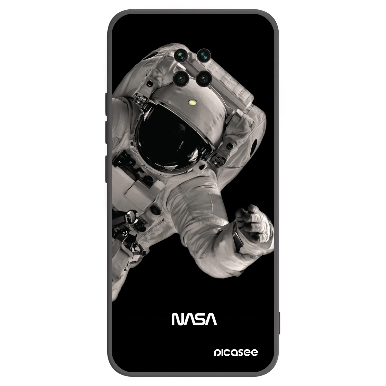 Picasee husă neagră din silicon pentru Xiaomi Redmi Note 9S - Astronaut Big
