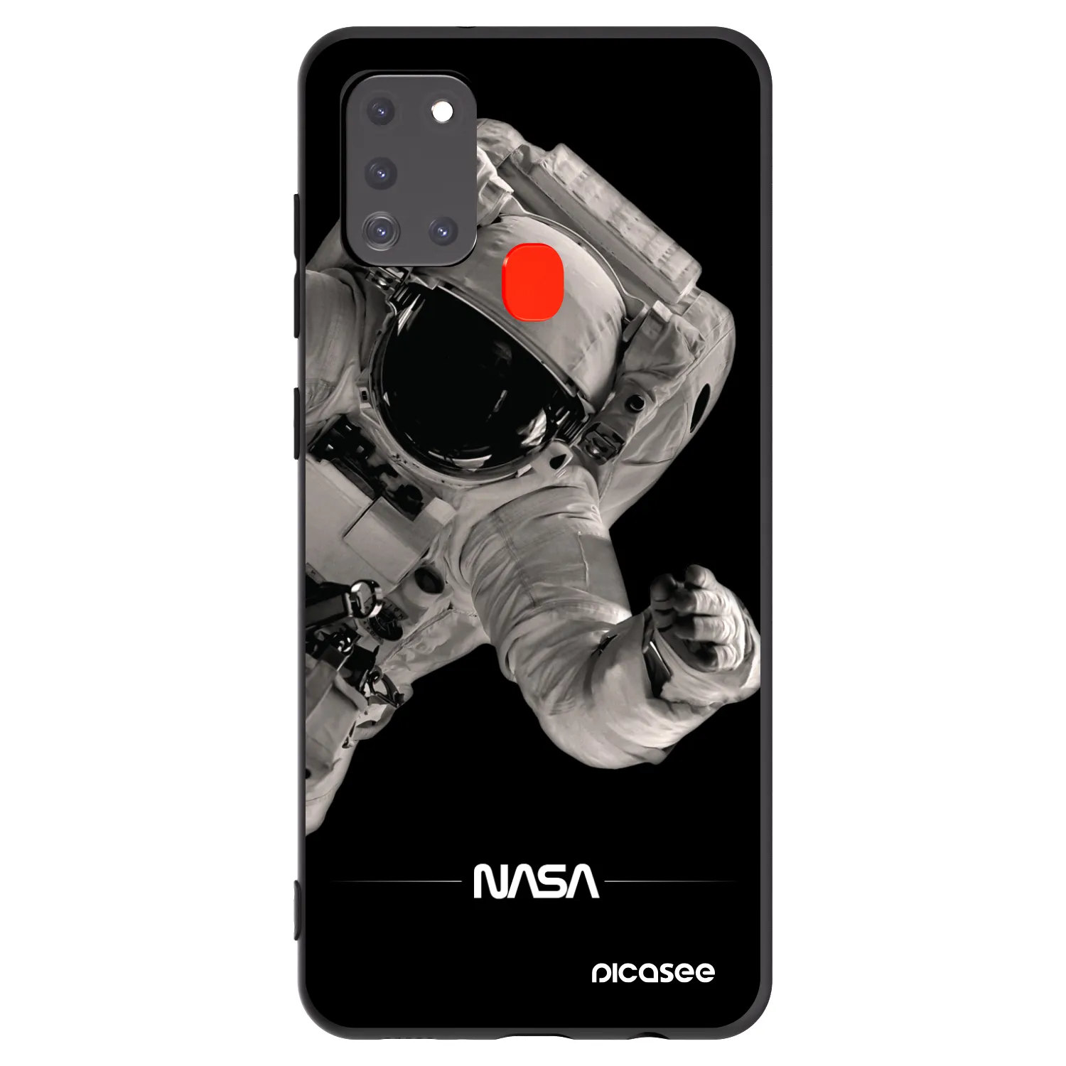 Picasee husă neagră din silicon pentru Samsung Galaxy A21s - Astronaut Big