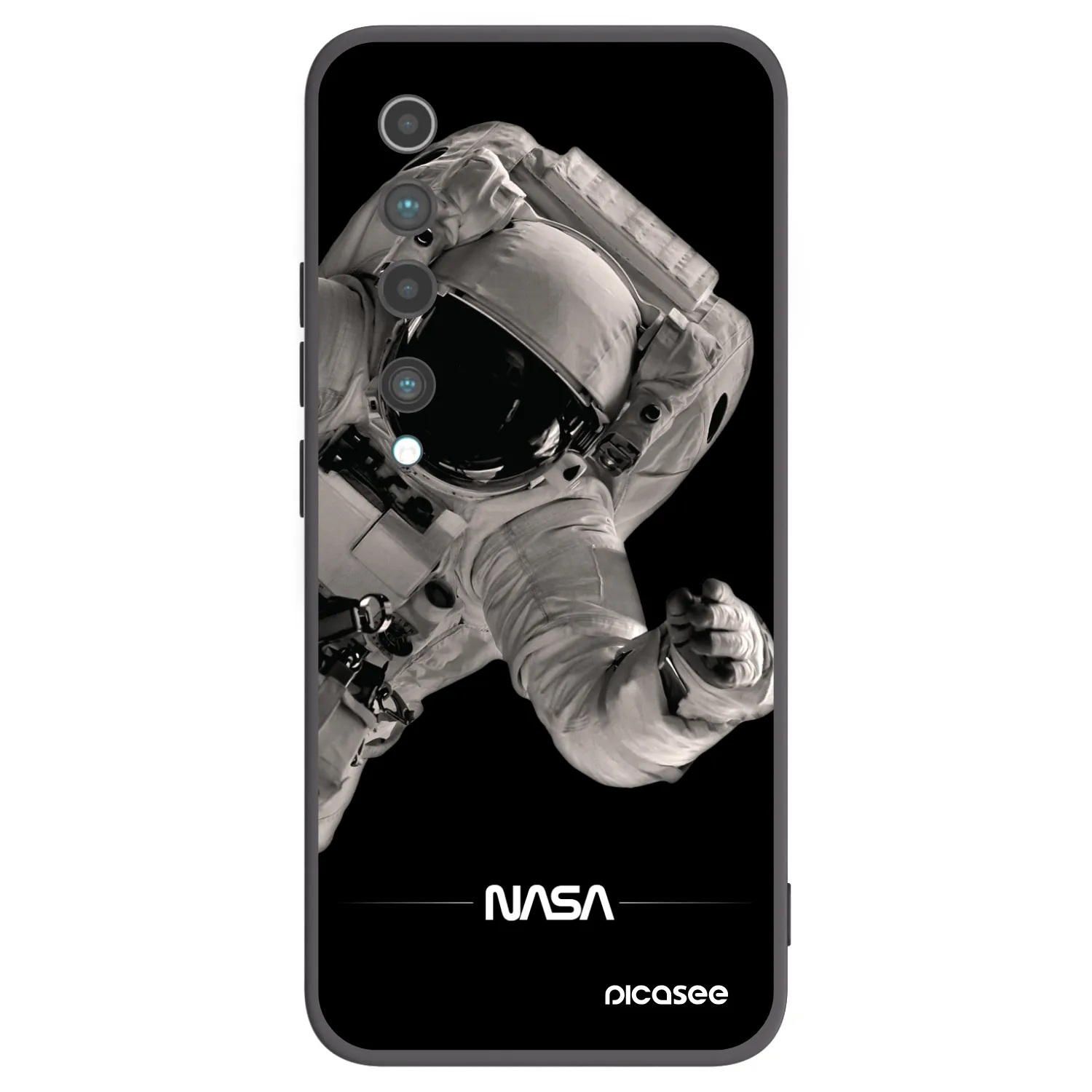 Picasee husă neagră din silicon pentru Xiaomi Mi 10 - Astronaut Big