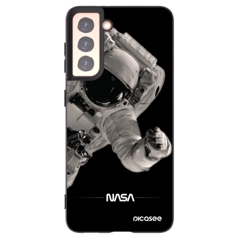 Picasee husă neagră din silicon pentru Samsung Galaxy S21 5G G991B - Astronaut Big