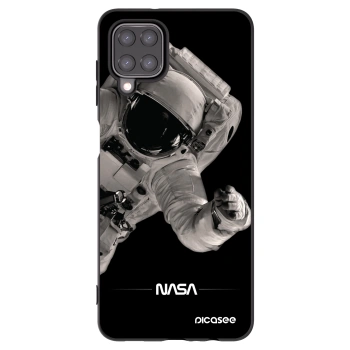 Picasee husă neagră din silicon pentru Samsung Galaxy A12 A125F - Astronaut Big