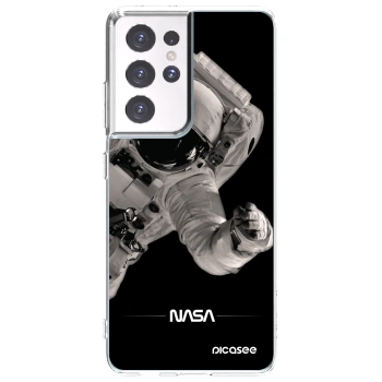 Picasee husă transparentă din silicon pentru Samsung Galaxy S21 Ultra 5G G998B - Astronaut Big