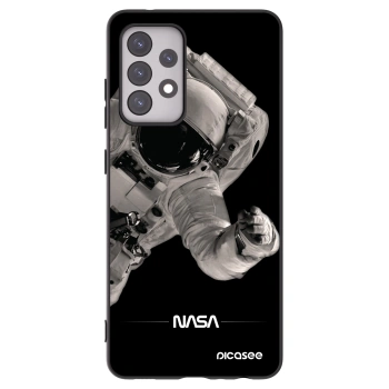 Picasee husă neagră din silicon pentru Samsung Galaxy A52 5G A525F - Astronaut Big