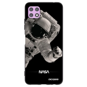 Picasee husă neagră din silicon pentru Samsung Galaxy A22 A226B 5G - Astronaut Big