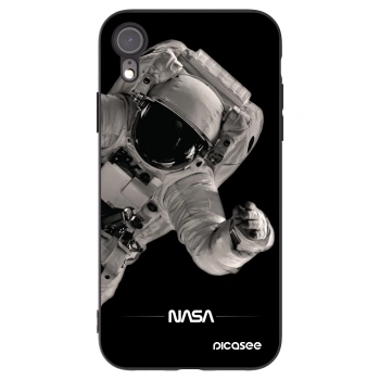 Picasee husă neagră din silicon pentru Apple iPhone XR - Astronaut Big