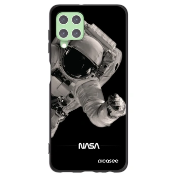 Picasee husă neagră din silicon pentru Samsung Galaxy A22 A225F 4G - Astronaut Big