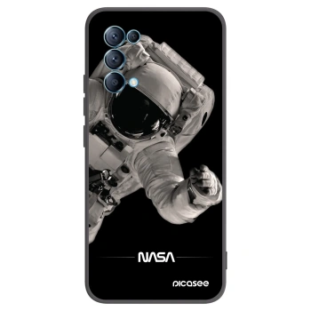 Picasee husă neagră din silicon pentru OPPO Reno 5 5G - Astronaut Big