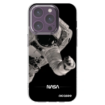 Picasee husă transparentă din silicon pentru Apple iPhone 14 Pro - Astronaut Big