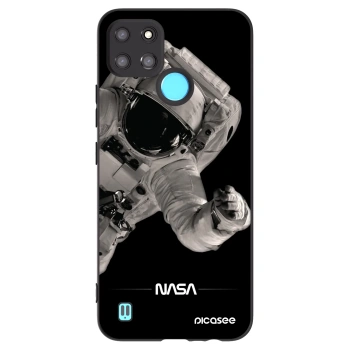 Picasee husă neagră din silicon pentru Realme C21Y - Astronaut Big
