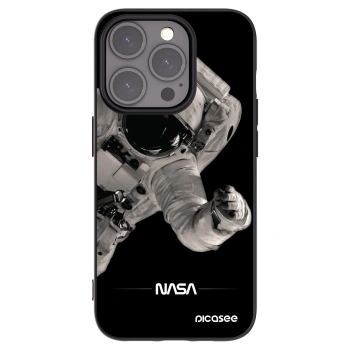 Picasee husă neagră din silicon pentru Apple iPhone 15 Pro - Astronaut Big