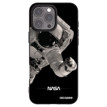 Picasee husă neagră din silicon pentru Apple iPhone 16 Pro Max - Astronaut Big