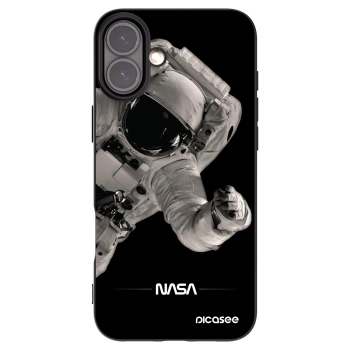 Picasee husă neagră din silicon pentru Apple iPhone 16 Plus - Astronaut Big