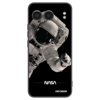 Picasee husă neagră din silicon pentru OnePlus Nord 4 - Astronaut Big