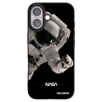 Picasee husă neagră din silicon pentru Apple iPhone 17 - Astronaut Big