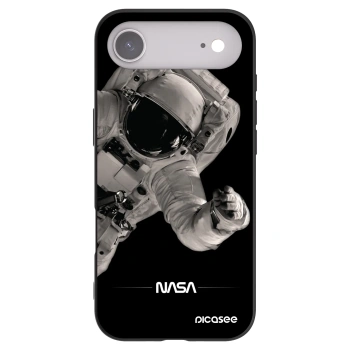 Picasee husă neagră din silicon pentru Apple iPhone Air - Astronaut Big