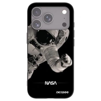 Picasee husă neagră din silicon pentru Apple iPhone 17 Pro - Astronaut Big