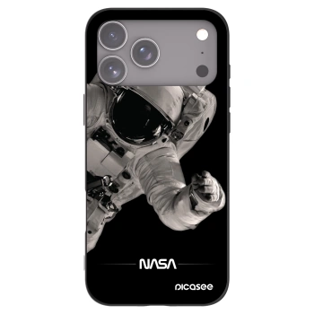 Picasee husă neagră din silicon pentru Apple iPhone 17 Pro Max - Astronaut Big