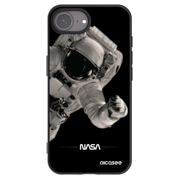 Picasee husă neagră din silicon pentru Apple iPhone 17e - Astronaut Big