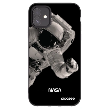 Picasee husă neagră din silicon pentru Apple iPhone 11 - Astronaut Big