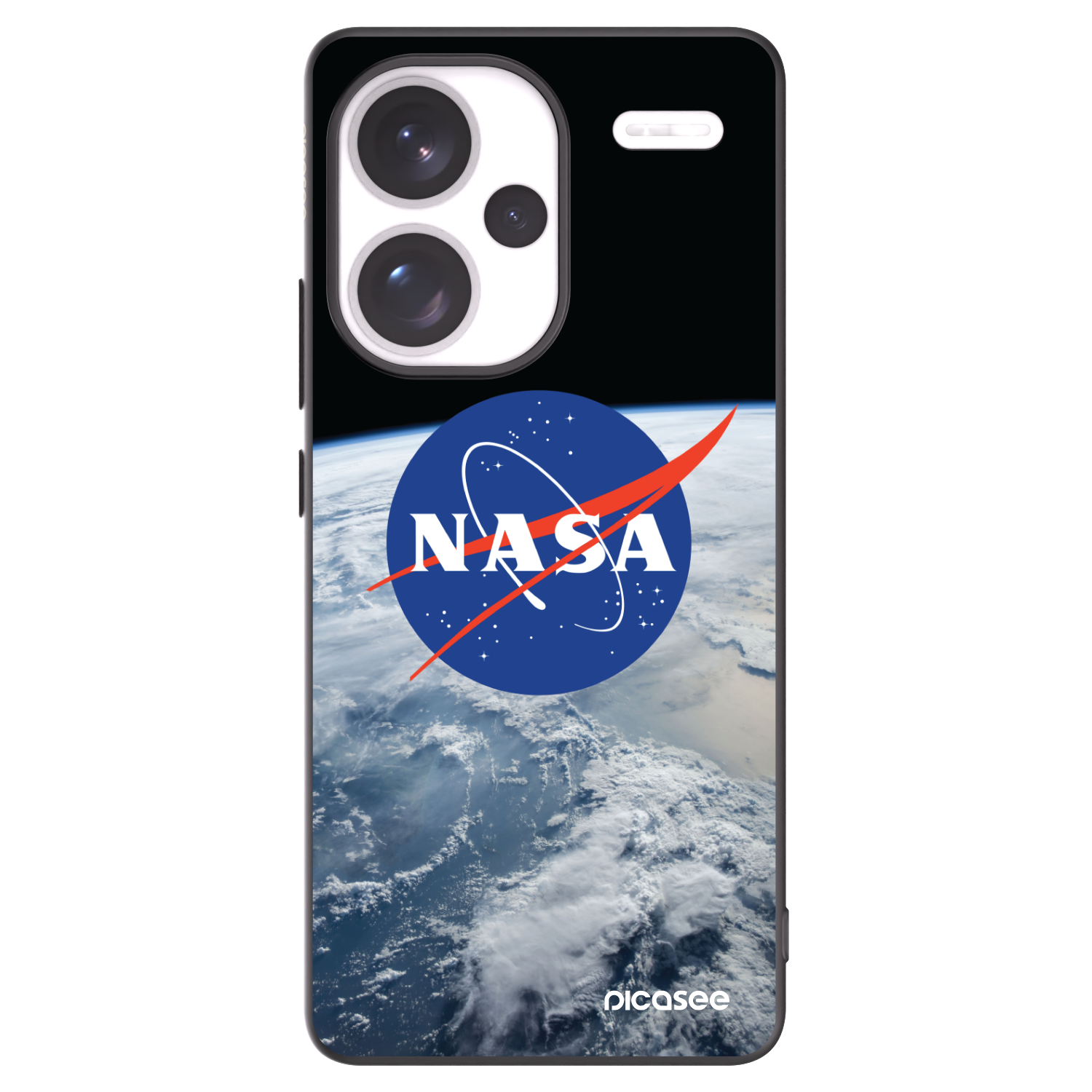 Picasee husă neagră din silicon pentru Xiaomi Redmi Note 13 Pro+ 5G - Nasa Earth