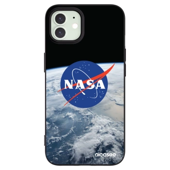 Picasee husă neagră din silicon pentru Apple iPhone 12 - Nasa Earth