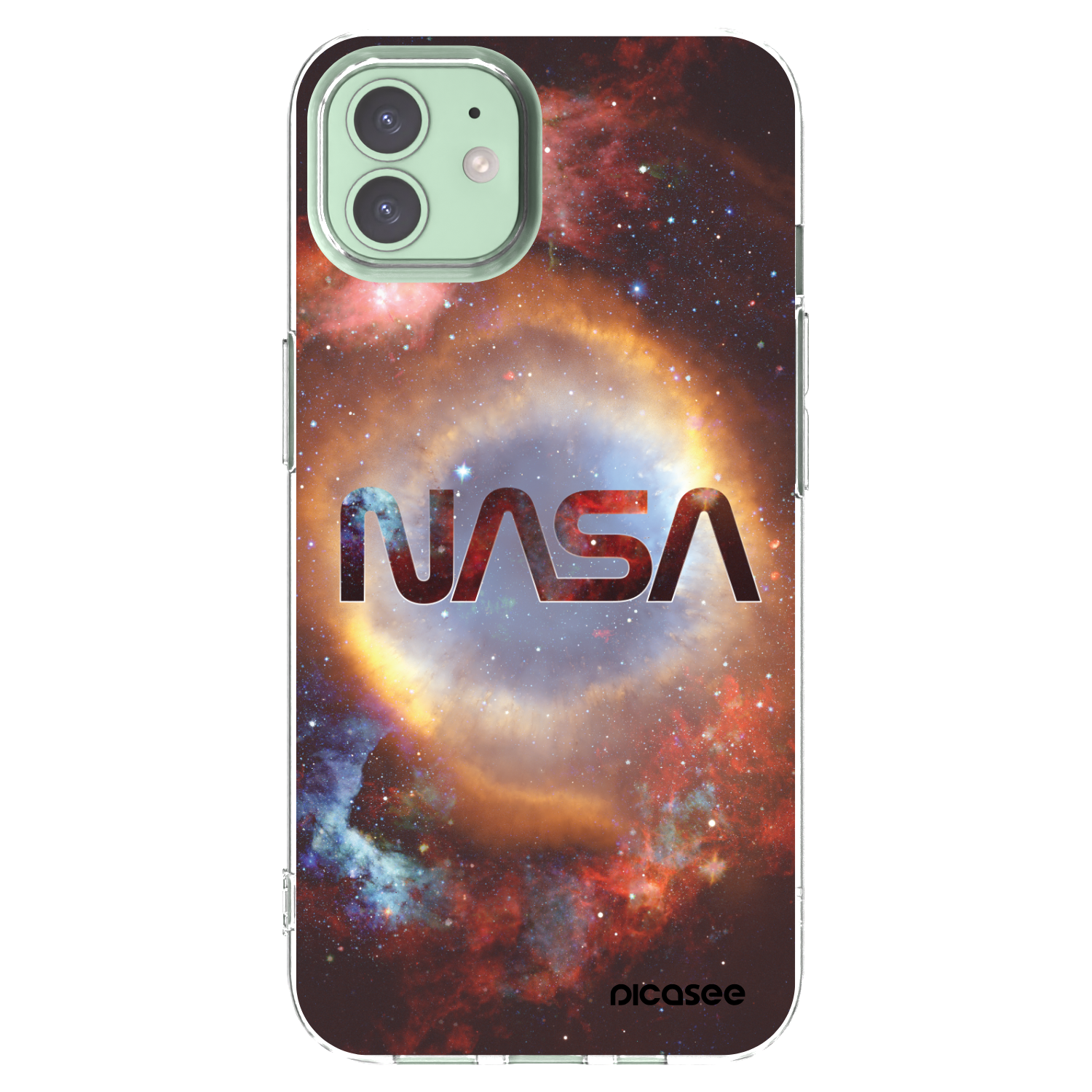 Picasee husă transparentă din silicon pentru Apple iPhone 12 - Nebula