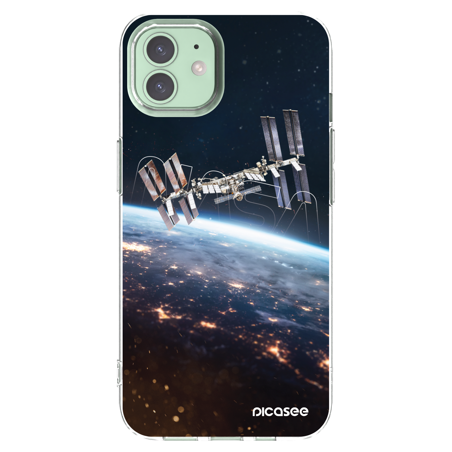 Picasee husă transparentă din silicon pentru Apple iPhone 12 - Station