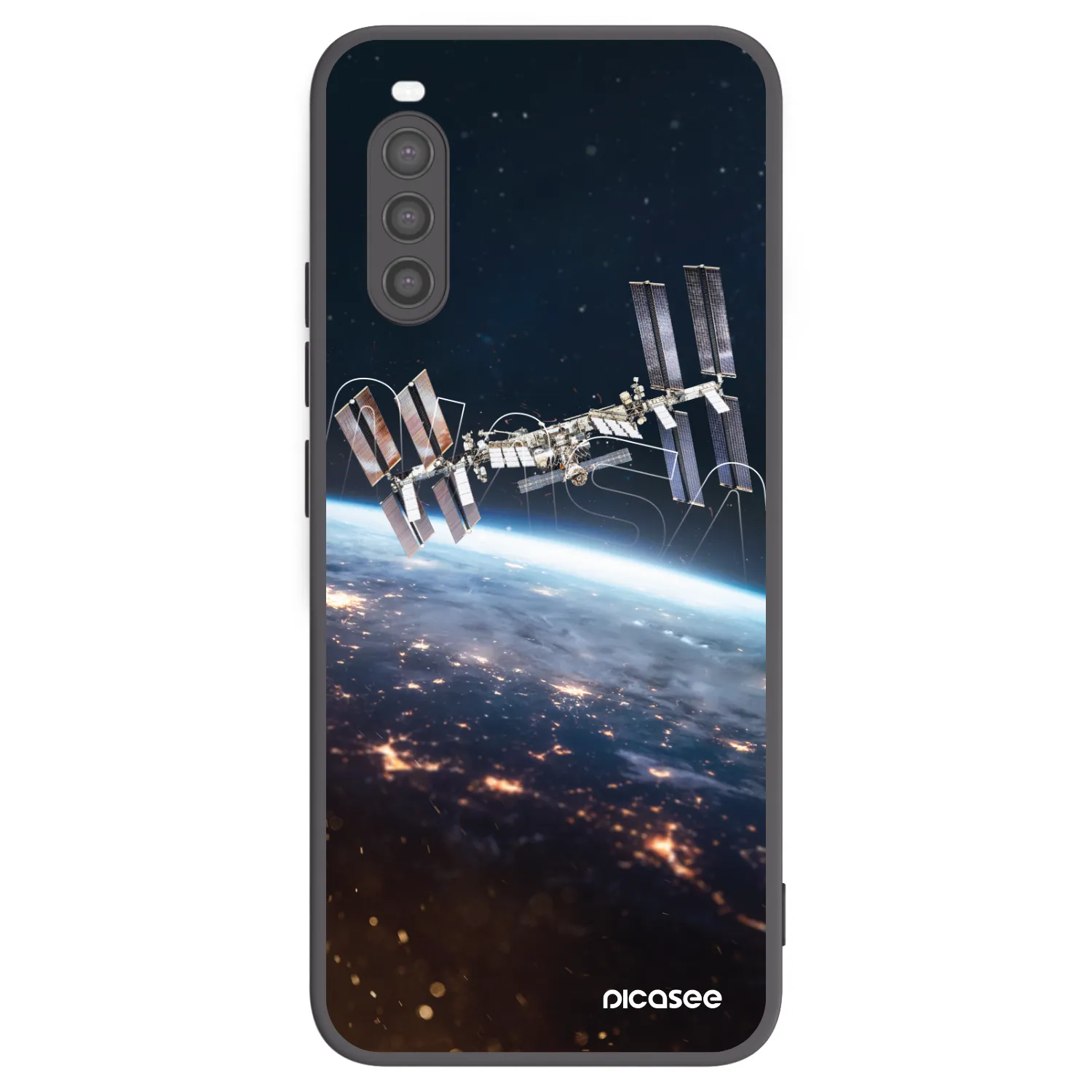 Picasee husă neagră din silicon pentru Sony Xperia 10 II - Station