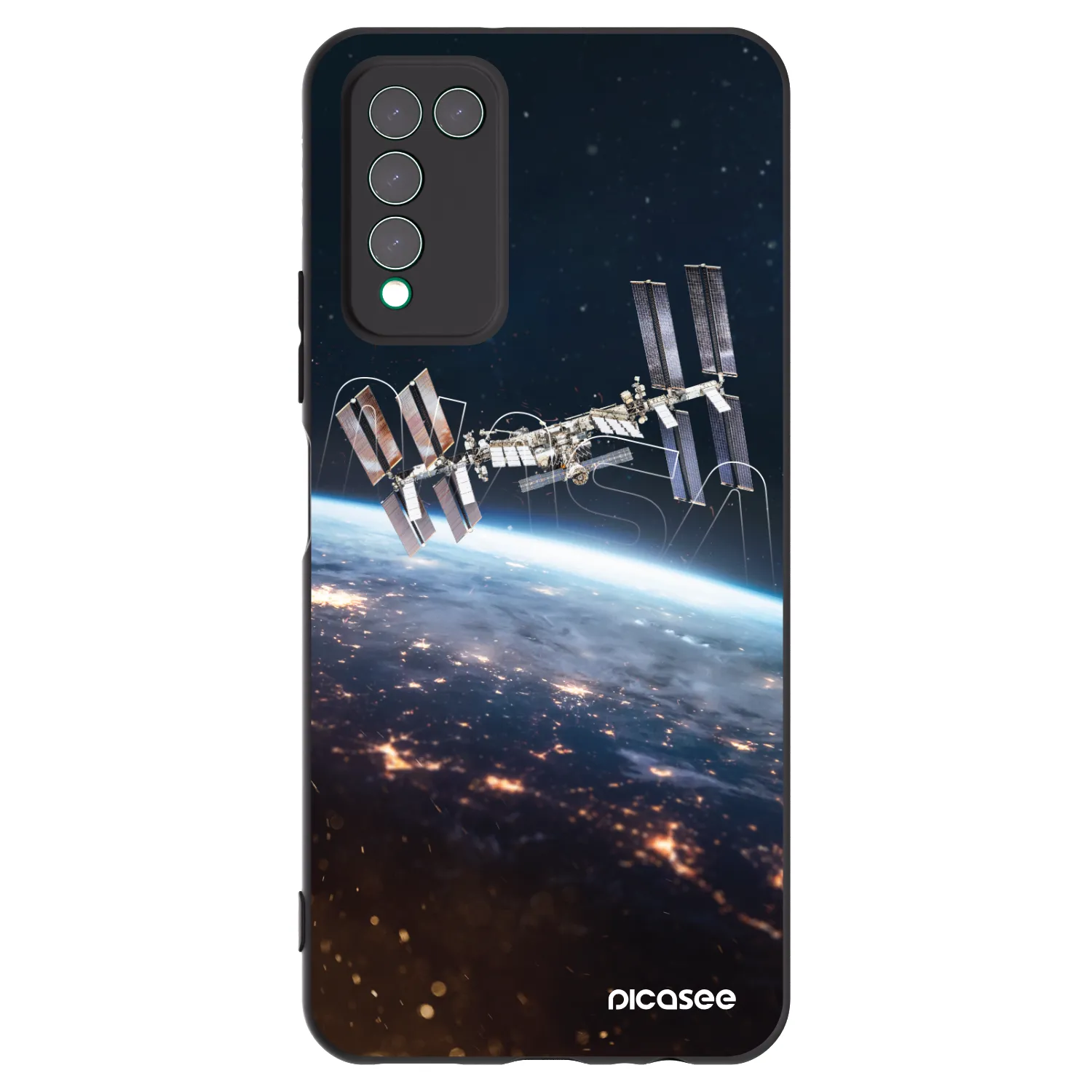 Picasee husă neagră din silicon pentru Honor 10X Lite - Station