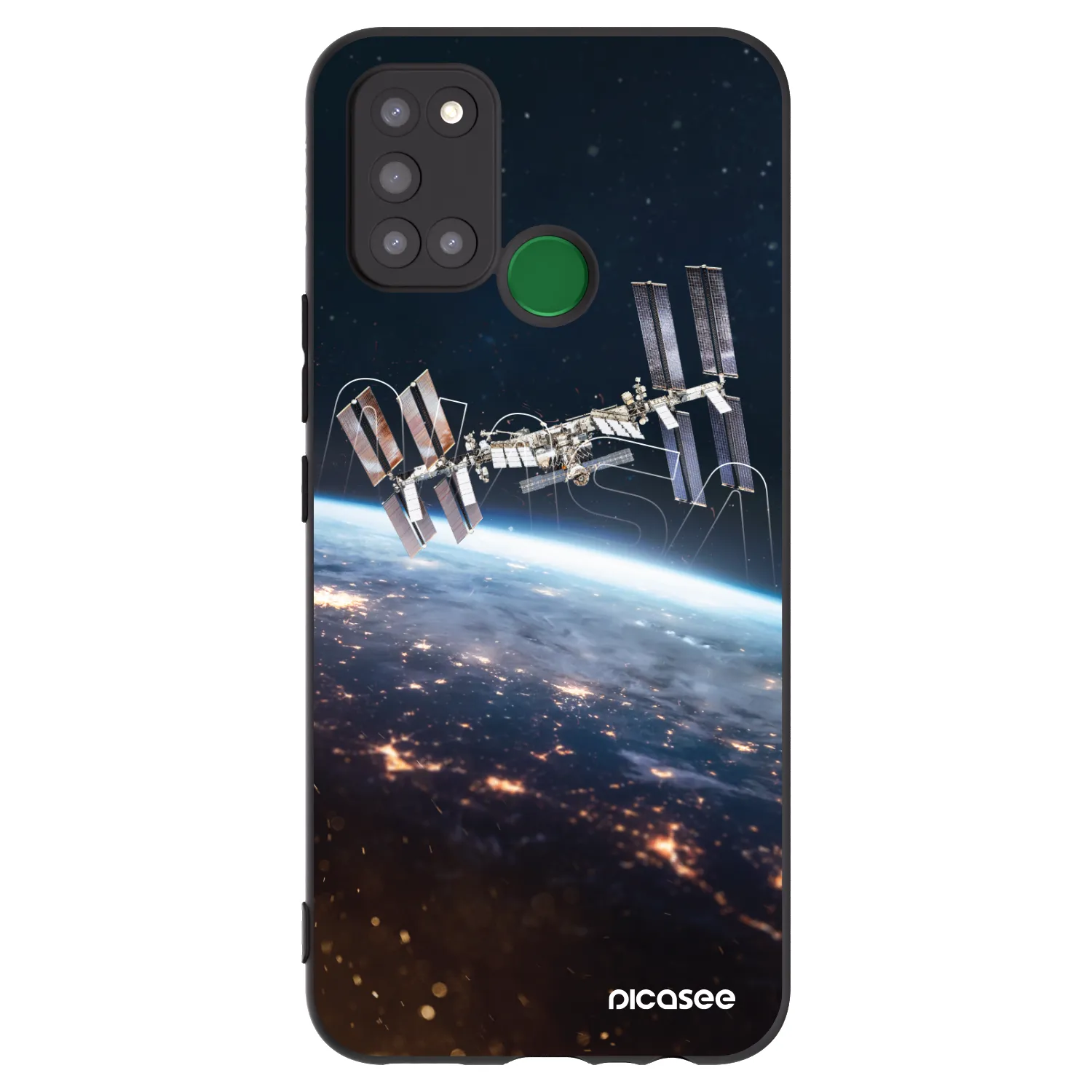 Picasee husă neagră din silicon pentru Realme 7i - Station