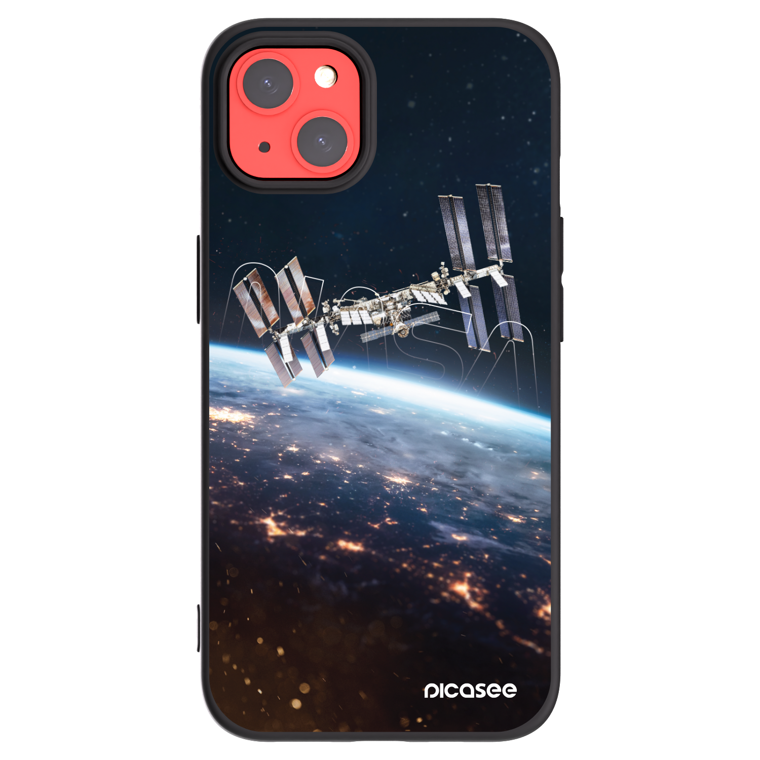 Picasee husă neagră din silicon pentru Apple iPhone 13 - Station