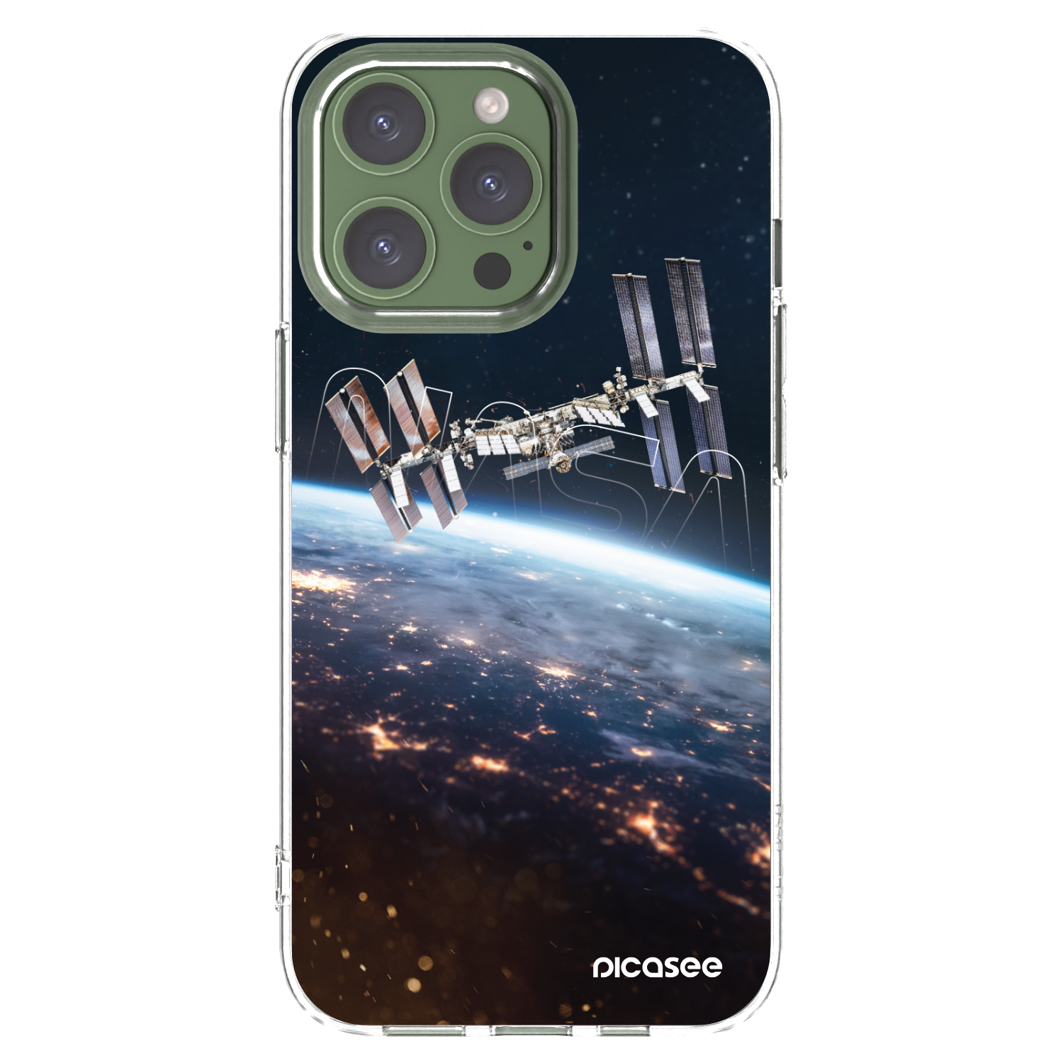 Picasee husă transparentă din silicon pentru Apple iPhone 13 Pro - Station