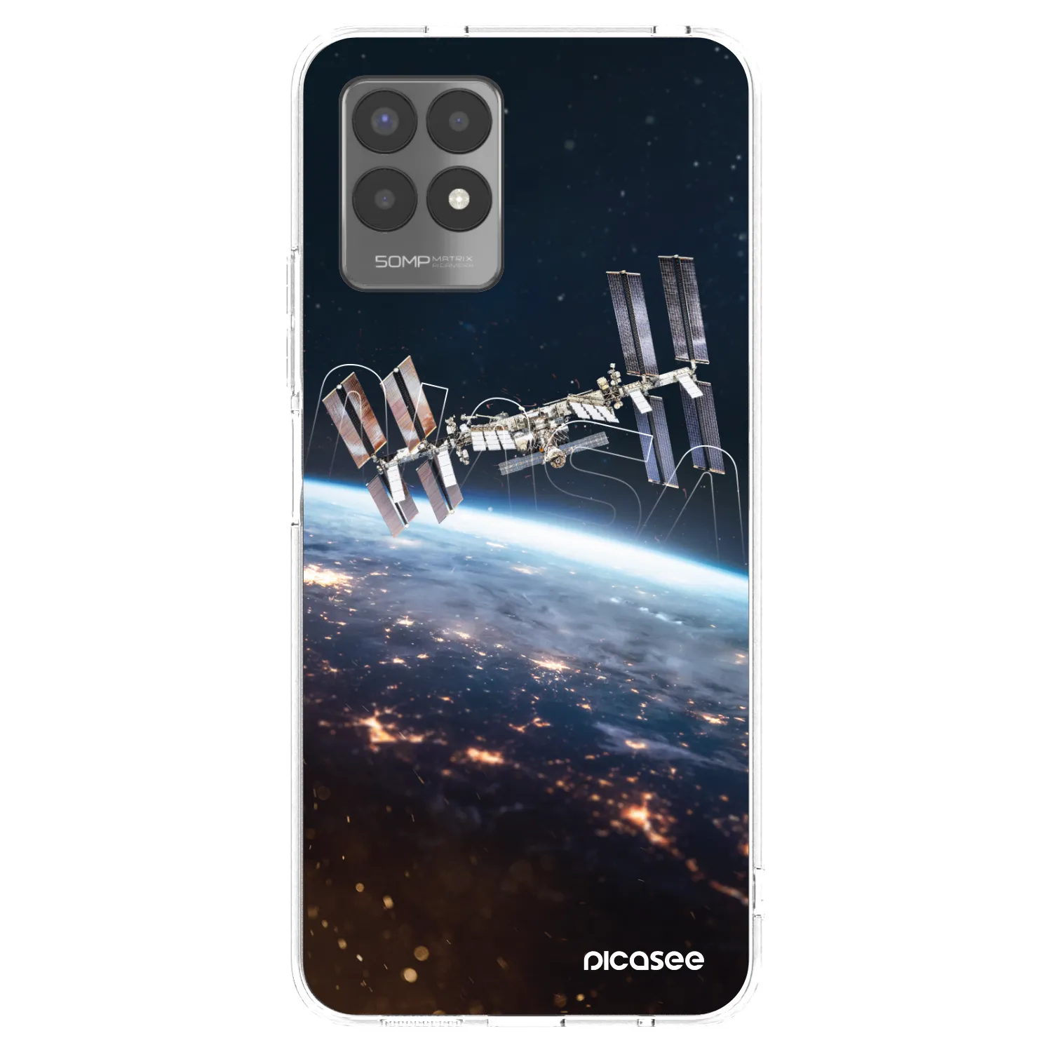 Picasee husă transparentă din silicon pentru Realme 8i - Station