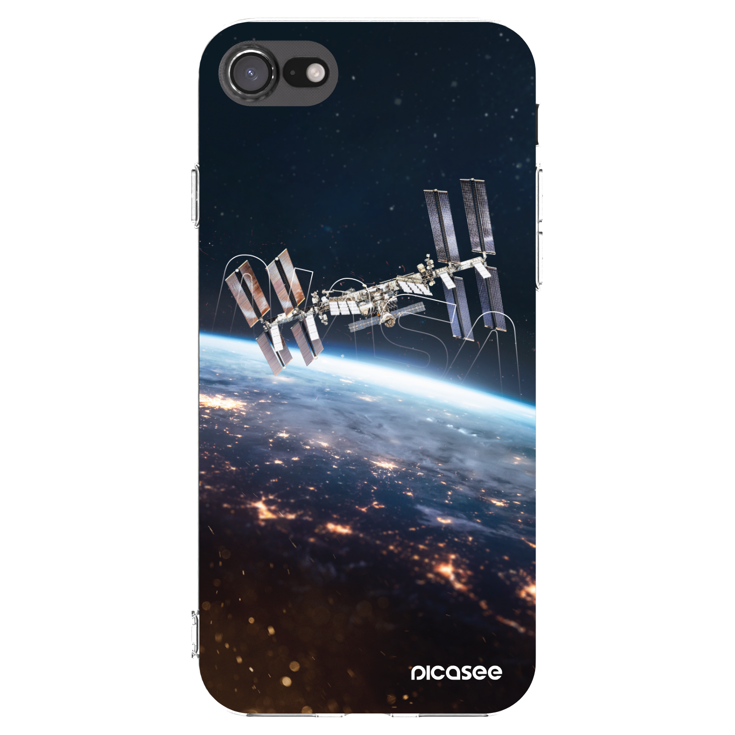 Picasee husă transparentă din silicon pentru Apple iPhone SE 2022 - Station