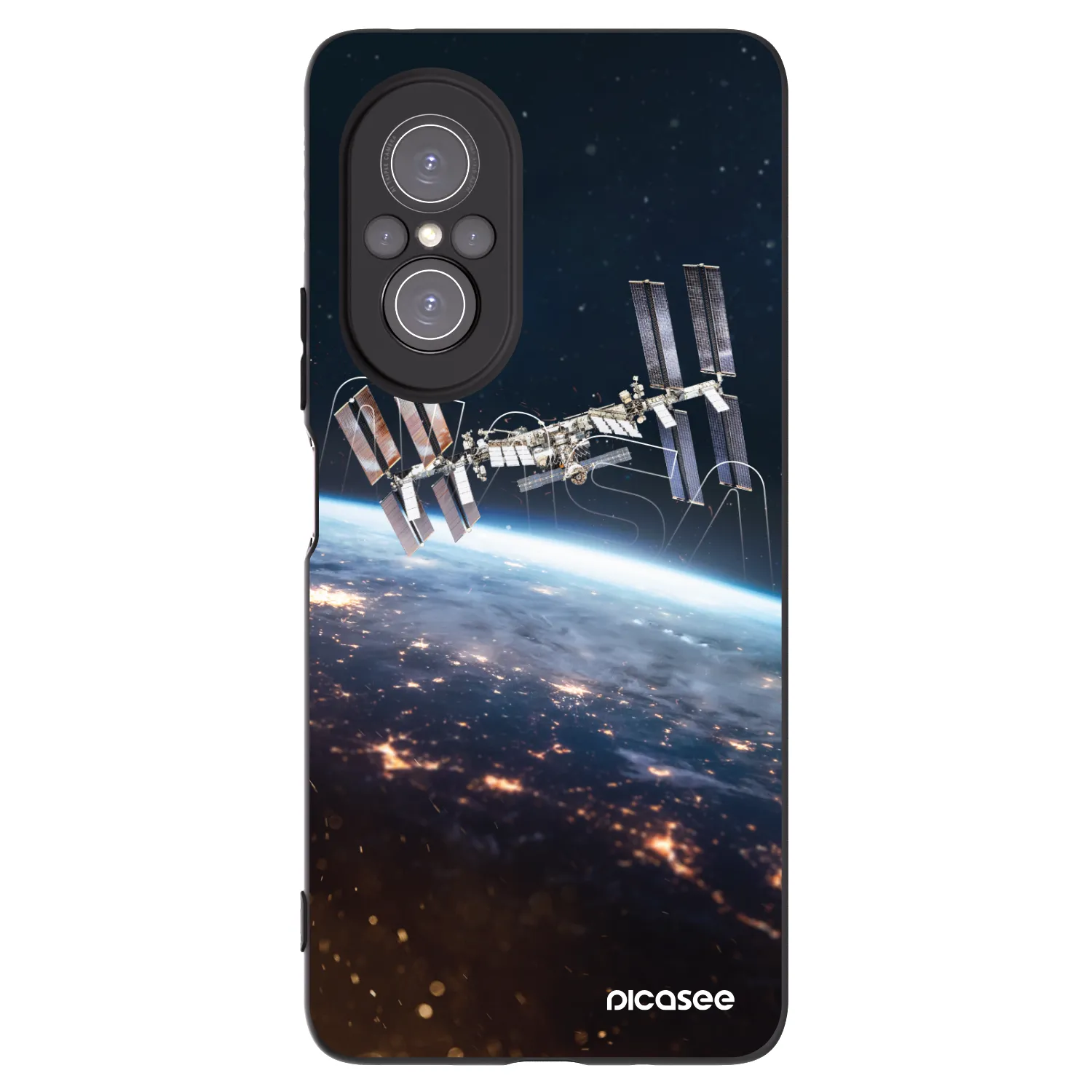 Picasee husă neagră din silicon pentru Huawei Nova 9 SE - Station